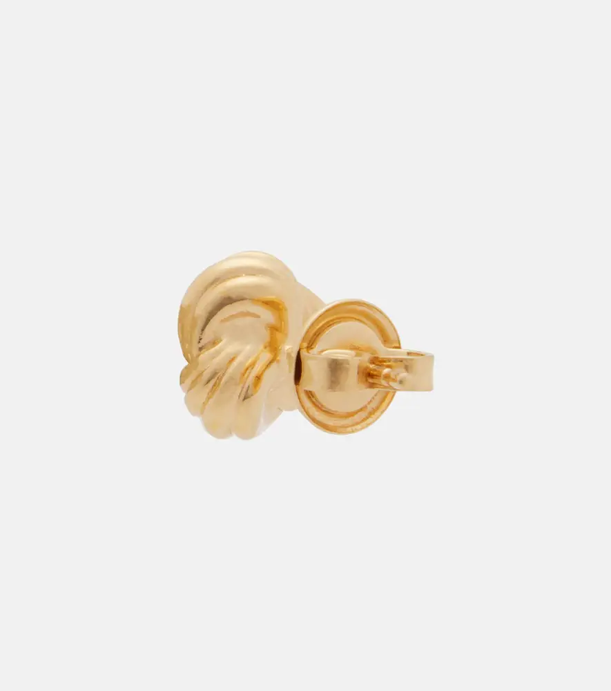 Bottega Veneta Intreccio 18kt gold-plated sterling silver earrings | Thumbnail 2