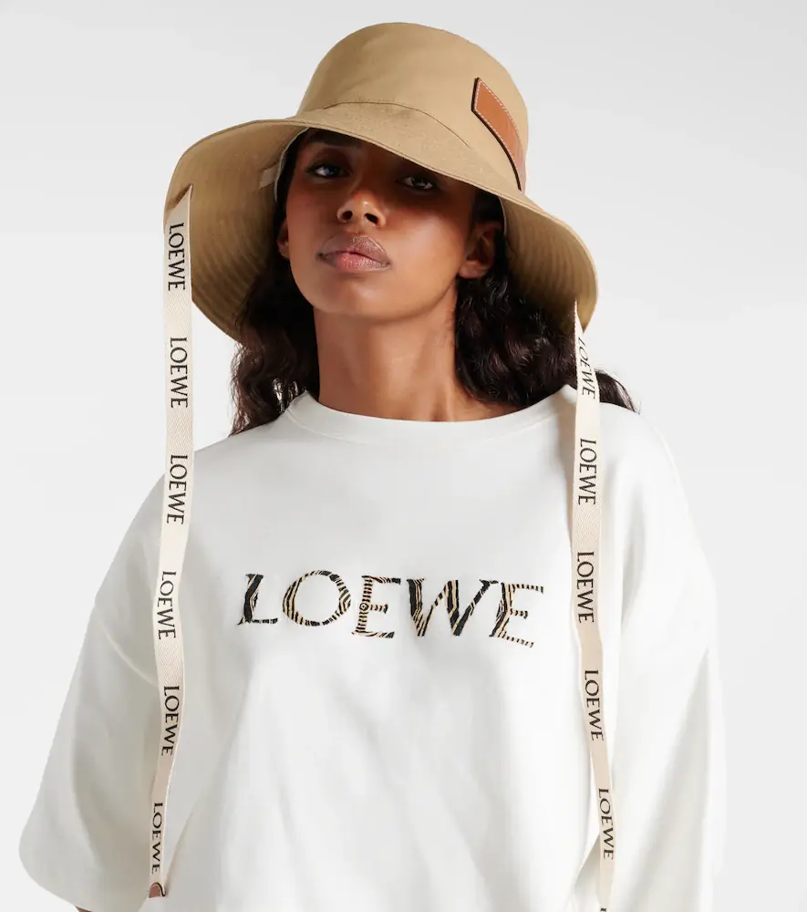 Loewe Logo canvas bucket hat | Thumbnail 3