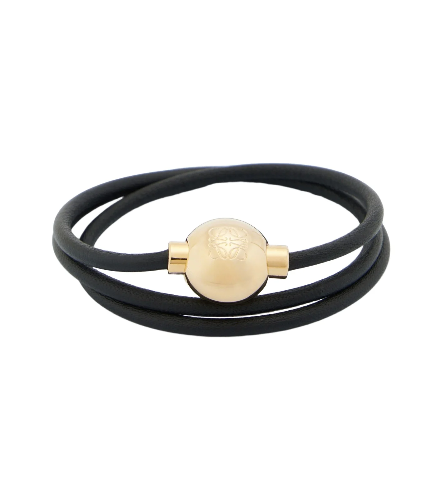 Pebble leather bracelet
