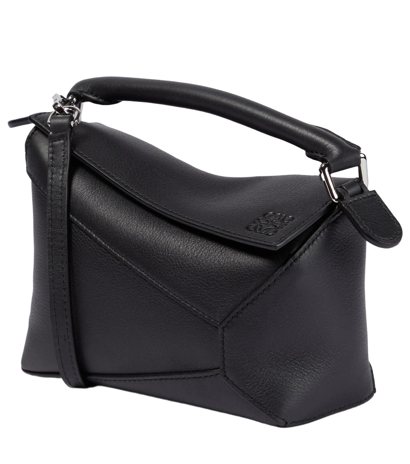 Puzzle Edge Mini leather top-handle bag Puzzle Edge Mini leather top-handle bag