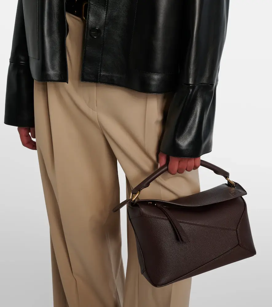 Loewe Puzzle Edge Small leather top-handle bag | Thumbnail 2 Loewe Puzzle Edge Small leather top-handle bag | Thumbnail 2