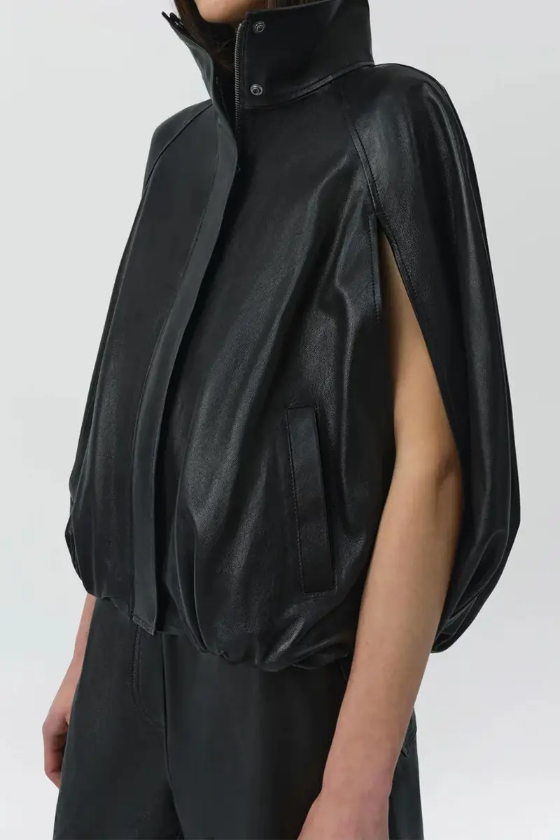 Simkhai Jada Leather Cape Jacket | Thumbnail 5 Simkhai Jada Leather Cape Jacket | Thumbnail 5