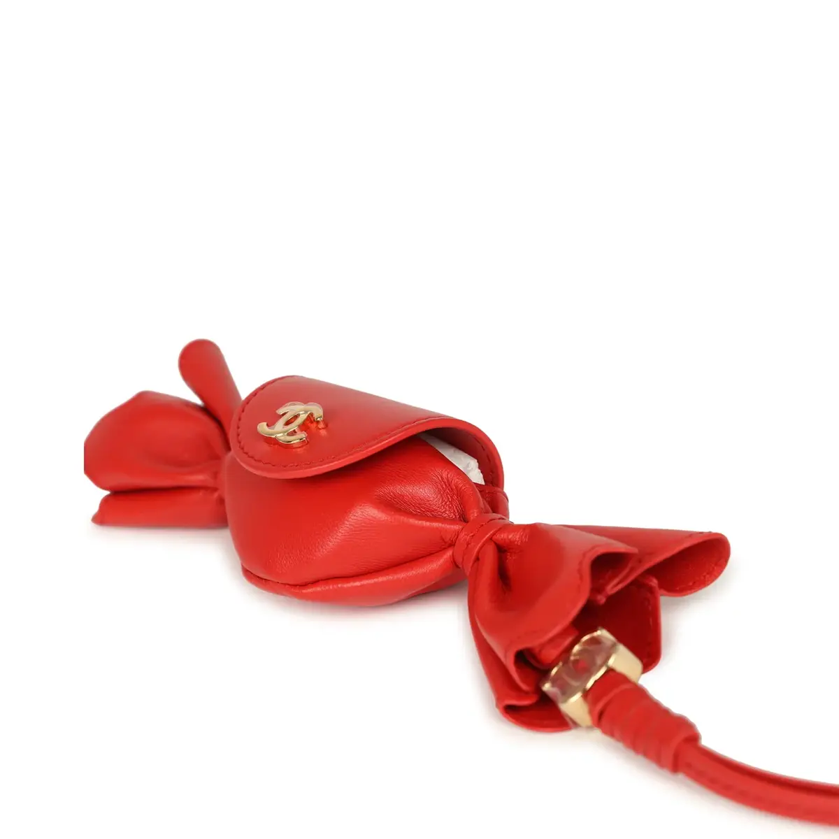 Chanel Chanel Mini Candy Bag Charm Red Lambskin Gold Hardware | Thumbnail 5