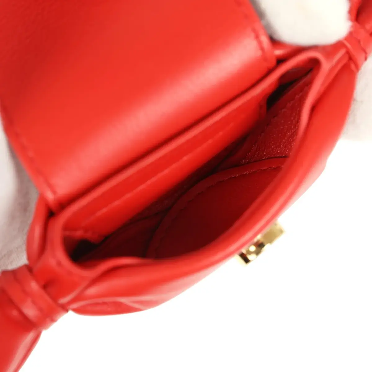 Chanel Chanel Mini Candy Bag Charm Red Lambskin Gold Hardware | Thumbnail 7