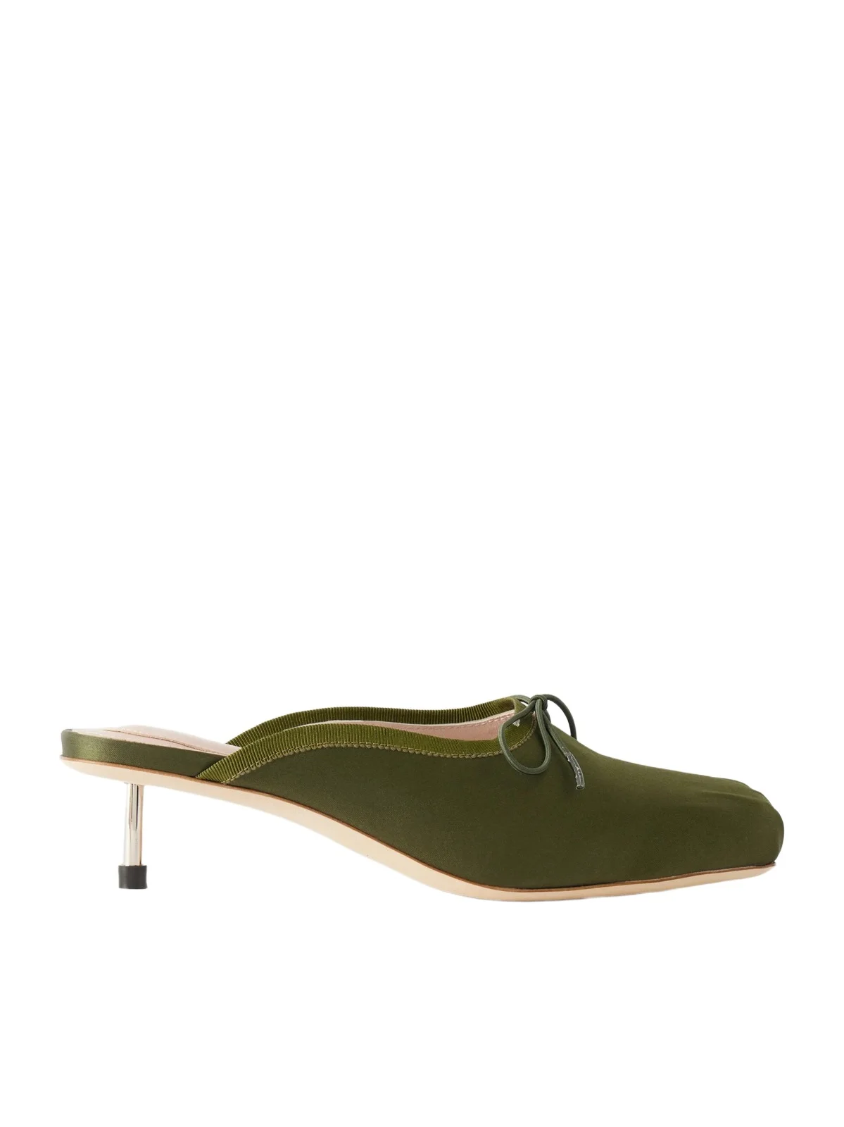 Pointe Bow-detailed Satin Pumps Pointe Bow-detailed Satin Pumps