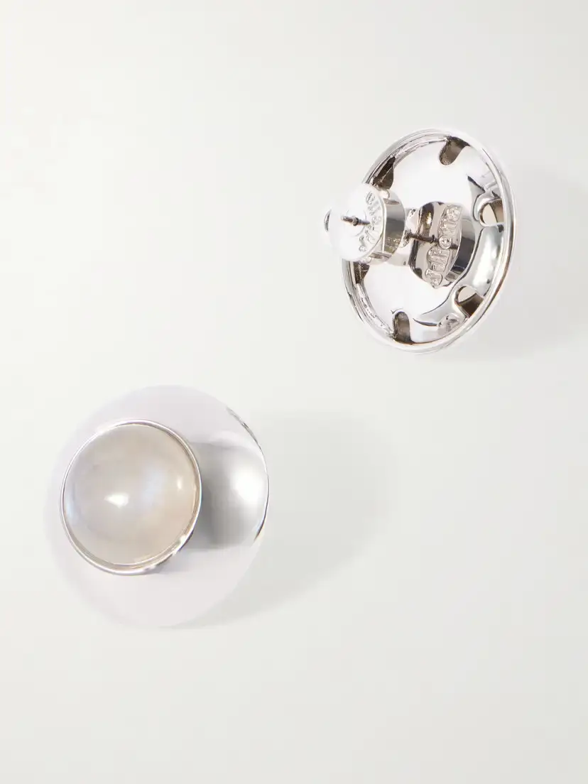Julietta Bombé Rhodium-plated Moonstone Earrings | Thumbnail 3