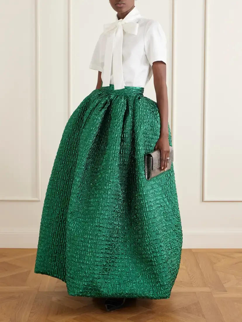 Dima Ayad Cloqué Maxi Skirt | Thumbnail 2 Dima Ayad Cloqué Maxi Skirt | Thumbnail 2