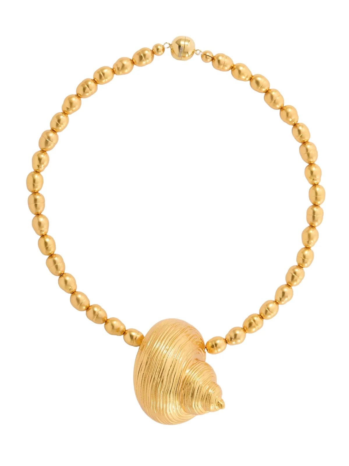 Mykonos Gold-plated Beaded Necklace