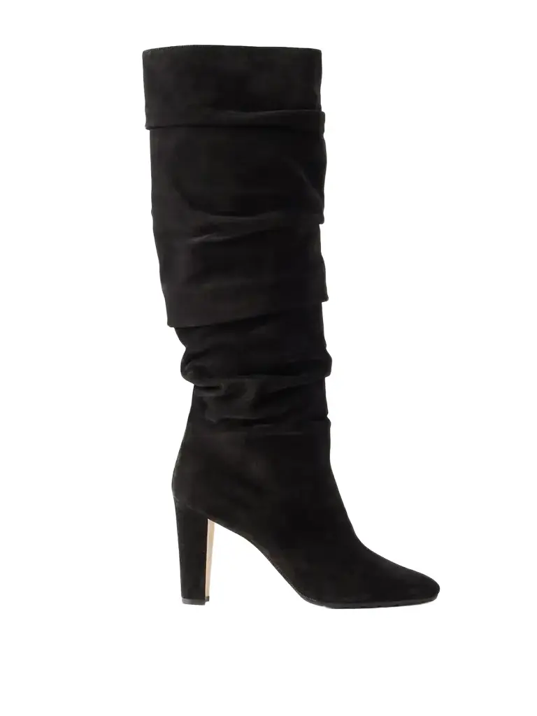 Manolo Blahnik Calassohi 90 Suede Knee Boots | Image 1 Manolo Blahnik Calassohi 90 Suede Knee Boots | Image 1