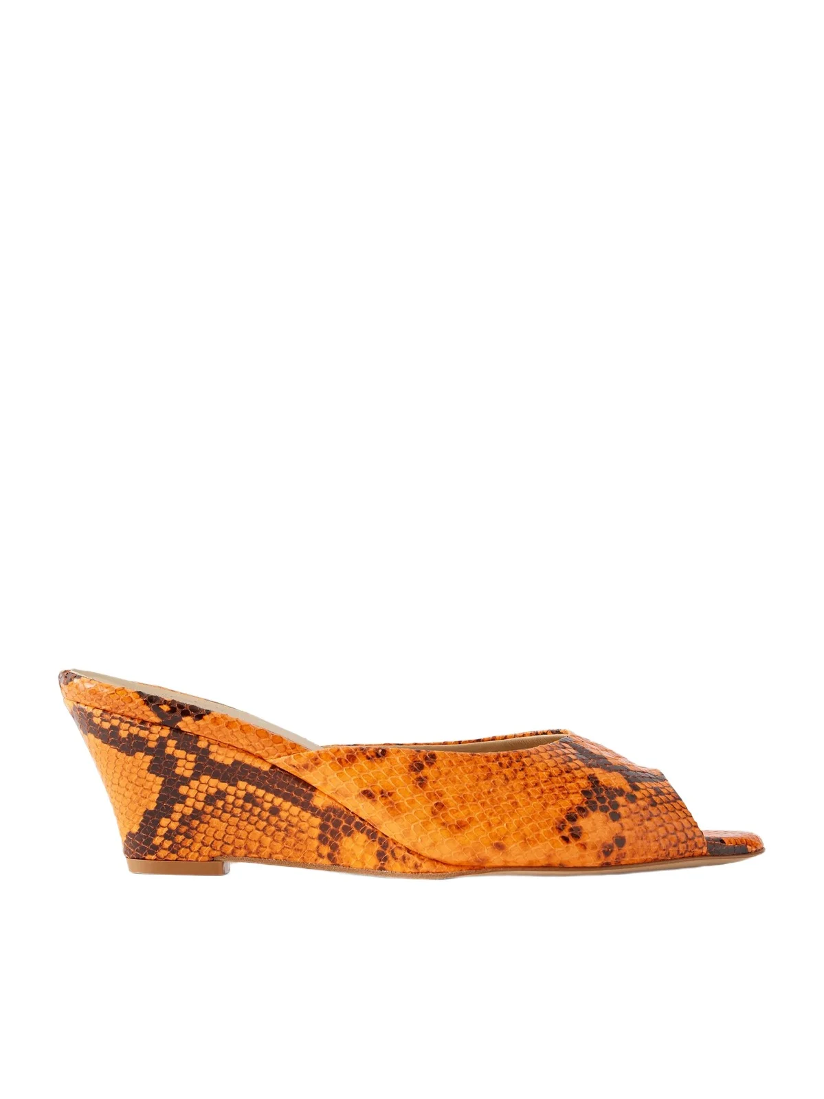 The Kit Snake-effect Leather Mules The Kit Snake-effect Leather Mules