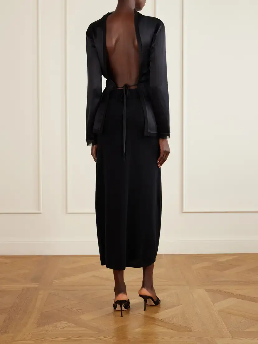 Tove Beau Open-back Tie-detailed Silk Blouse | Thumbnail 3 Tove Beau Open-back Tie-detailed Silk Blouse | Thumbnail 3