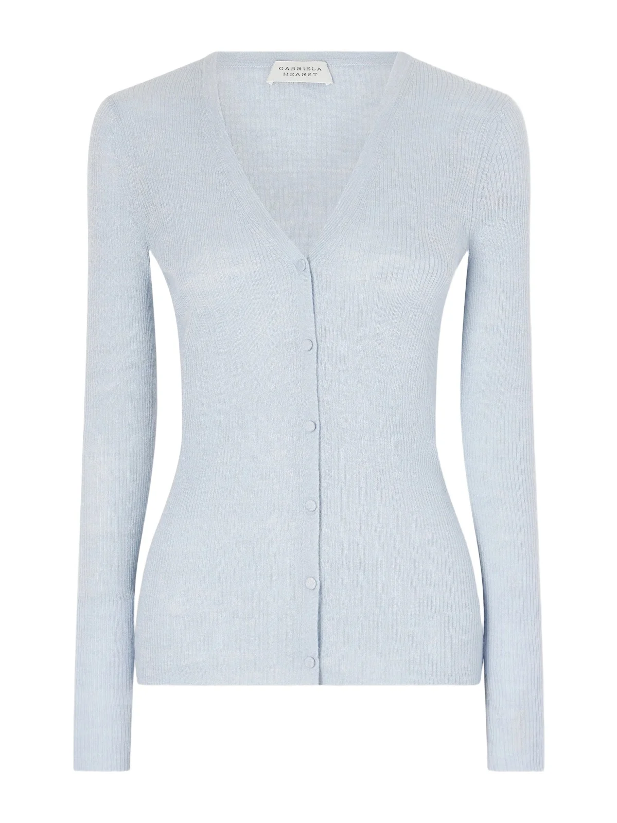 Aiste Ribbed Cashmere, Silk And Hemp-blend Cardigan - Blue
