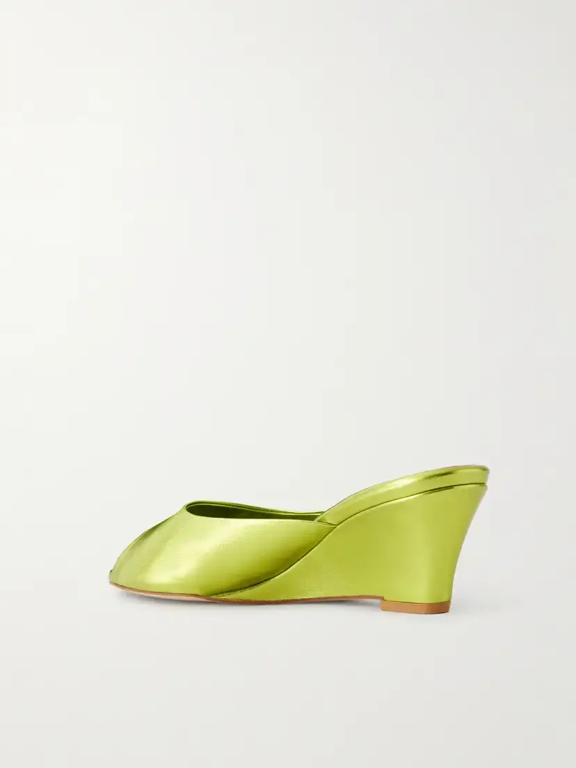 Jamie Haller The Kit Metallic Leather Mules | Thumbnail 3 Jamie Haller The Kit Metallic Leather Mules | Thumbnail 3