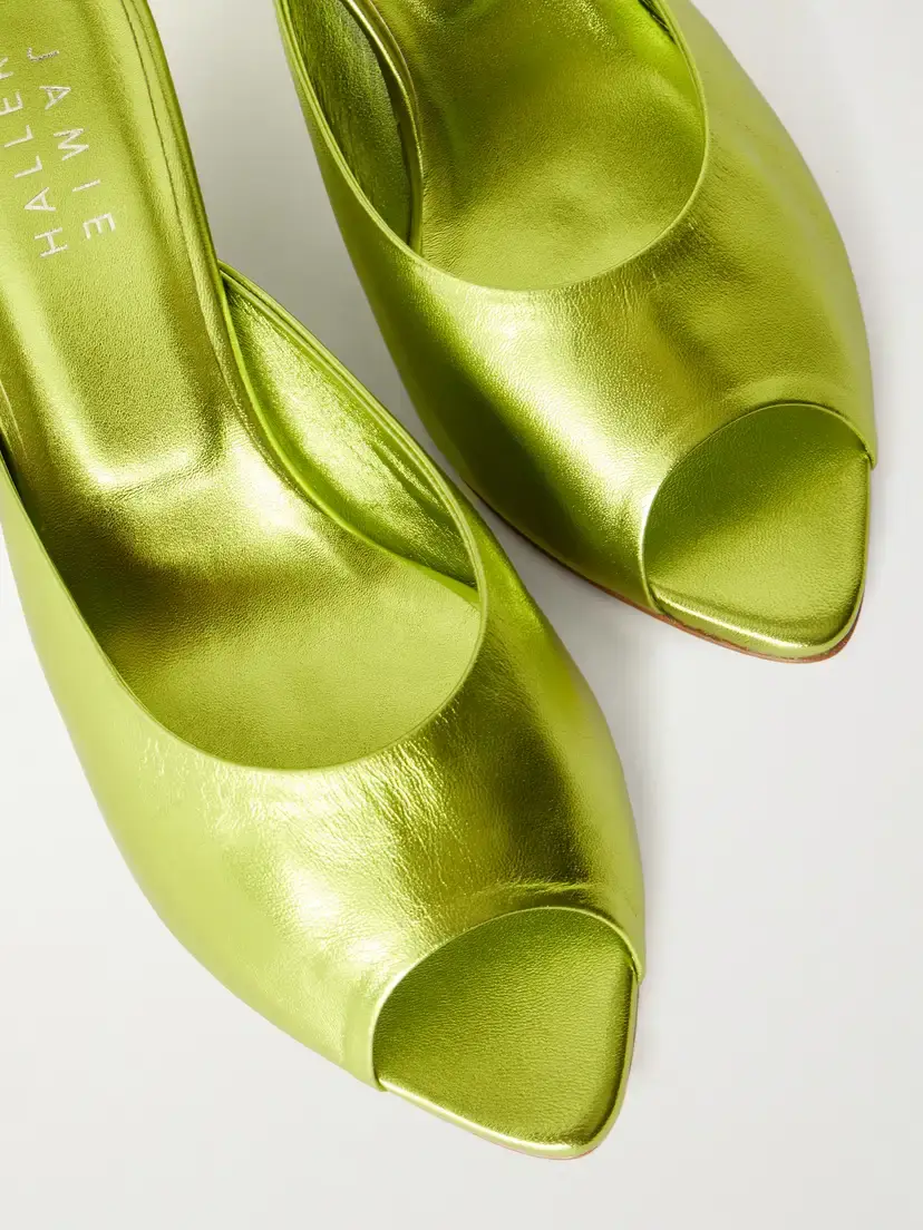 Jamie Haller The Kit Metallic Leather Mules | Thumbnail 5 Jamie Haller The Kit Metallic Leather Mules | Thumbnail 5