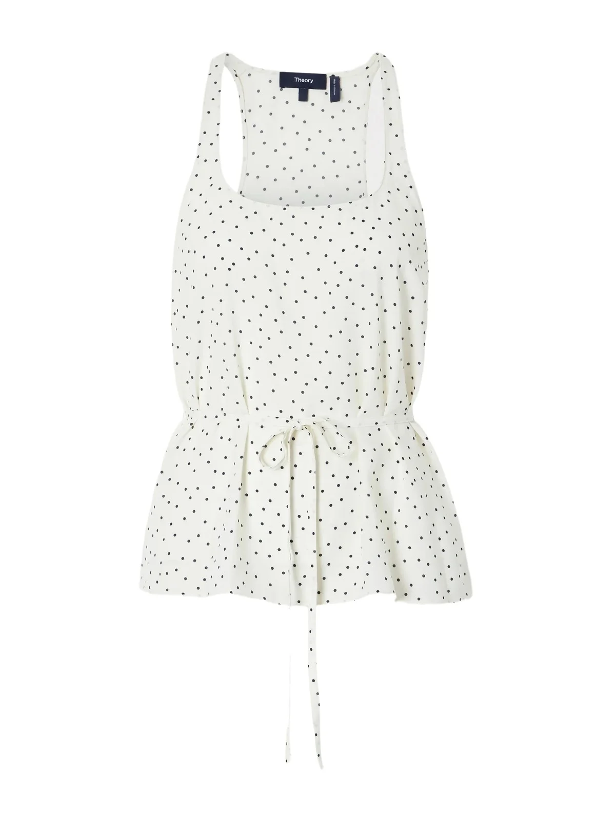 Belted Polka-dot Halterneck Tank Belted Polka-dot Halterneck Tank