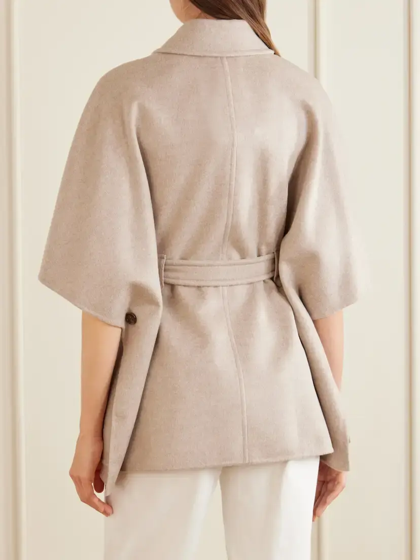 Max Mara Nettare Belted Cashmere Cape | Thumbnail 3 Max Mara Nettare Belted Cashmere Cape | Thumbnail 3