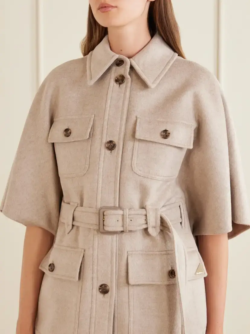 Max Mara Nettare Belted Cashmere Cape | Thumbnail 4 Max Mara Nettare Belted Cashmere Cape | Thumbnail 4