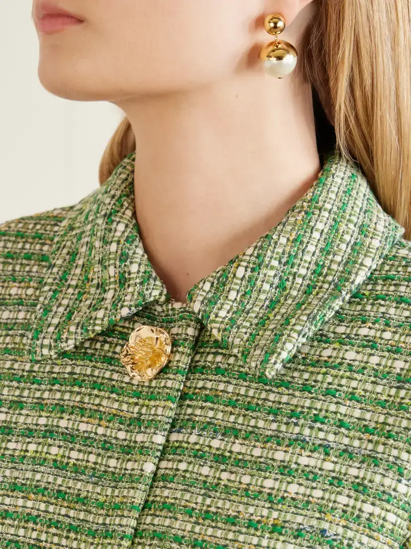 Carolina Herrera Cotton-blend Tweed Jacket | Thumbnail 4 Carolina Herrera Cotton-blend Tweed Jacket | Thumbnail 4