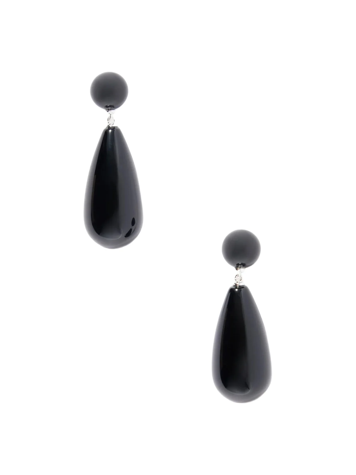 The Lola Sterling Silver Onyx Earrings The Lola Sterling Silver Onyx Earrings