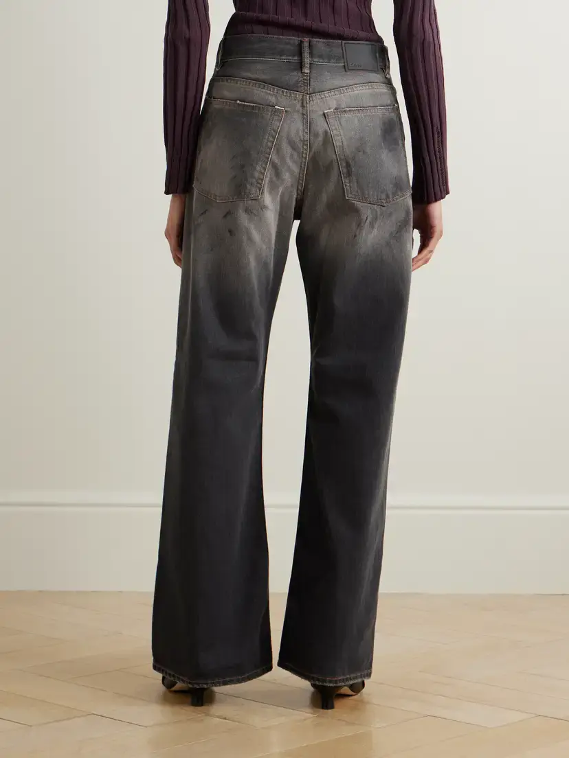 Acne Studios 2021 Distressed Low-rise Wide-leg Organic Jeans | Thumbnail 4 Acne Studios 2021 Distressed Low-rise Wide-leg Organic Jeans | Thumbnail 4
