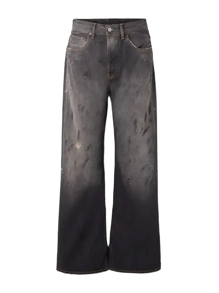 Acne Studios 2021 Distressed Low-rise Wide-leg Organic Jeans | Image 1 Acne Studios 2021 Distressed Low-rise Wide-leg Organic Jeans | Image 1