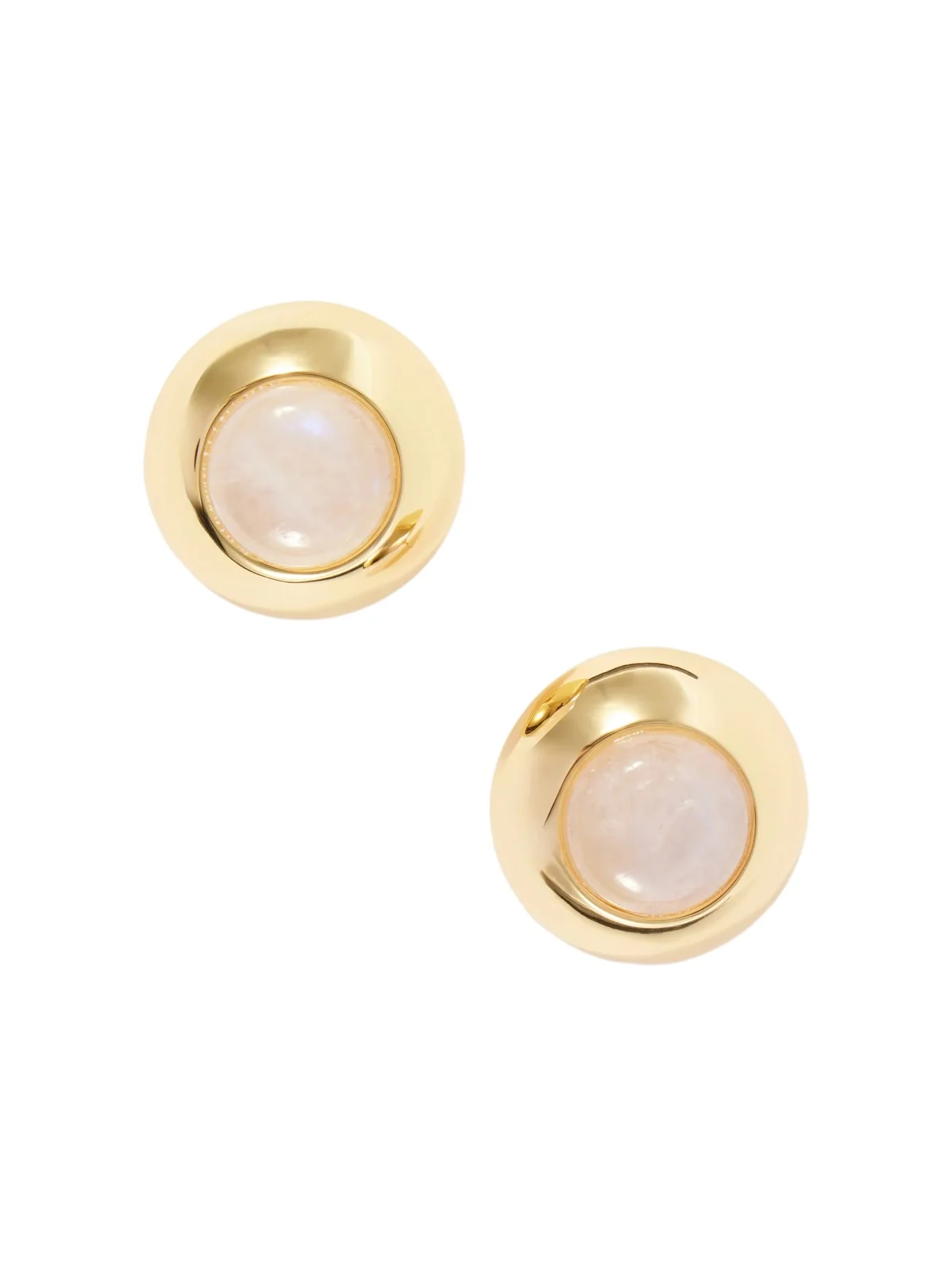 Gold-plated And Moonstone Earrings