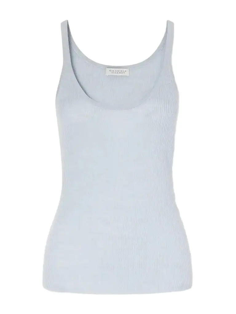 Gabriela Hearst Cinxia Ribbed Cashmere, Silk And Hemp-blend Tank | Image 1 Gabriela Hearst Cinxia Ribbed Cashmere, Silk And Hemp-blend Tank | Image 1