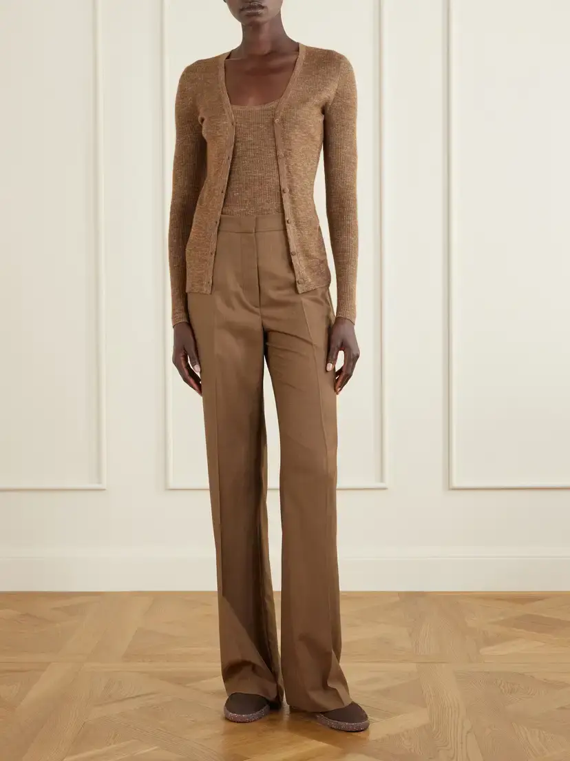 Gabriela Hearst Cinxia Ribbed Cashmere, Silk And Hemp-blend Tank | Thumbnail 2 Gabriela Hearst Cinxia Ribbed Cashmere, Silk And Hemp-blend Tank | Thumbnail 2