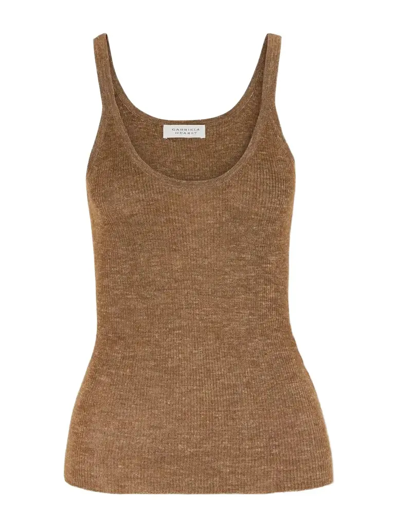 Gabriela Hearst Cinxia Ribbed Cashmere, Silk And Hemp-blend Tank | Image 1 Gabriela Hearst Cinxia Ribbed Cashmere, Silk And Hemp-blend Tank | Image 1