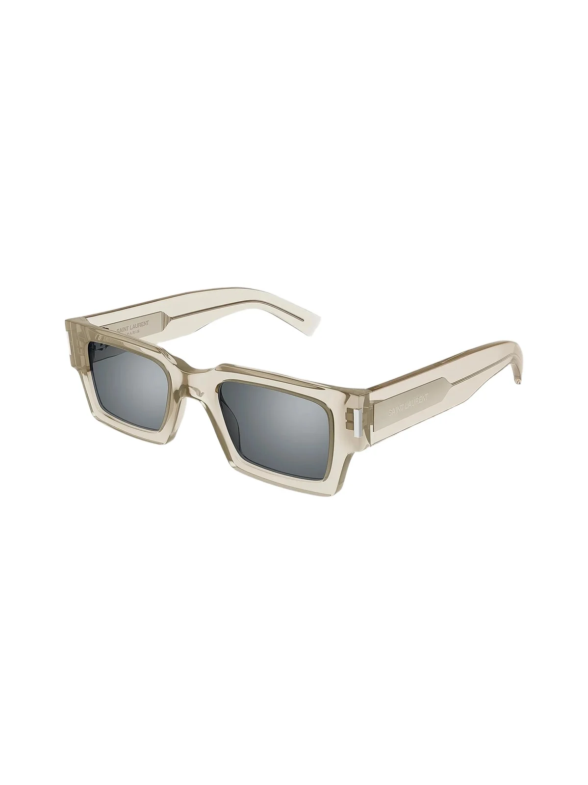 Saint Laurent Men's Naked Wirecore 50MM Rectangular Acetate Sunglasses