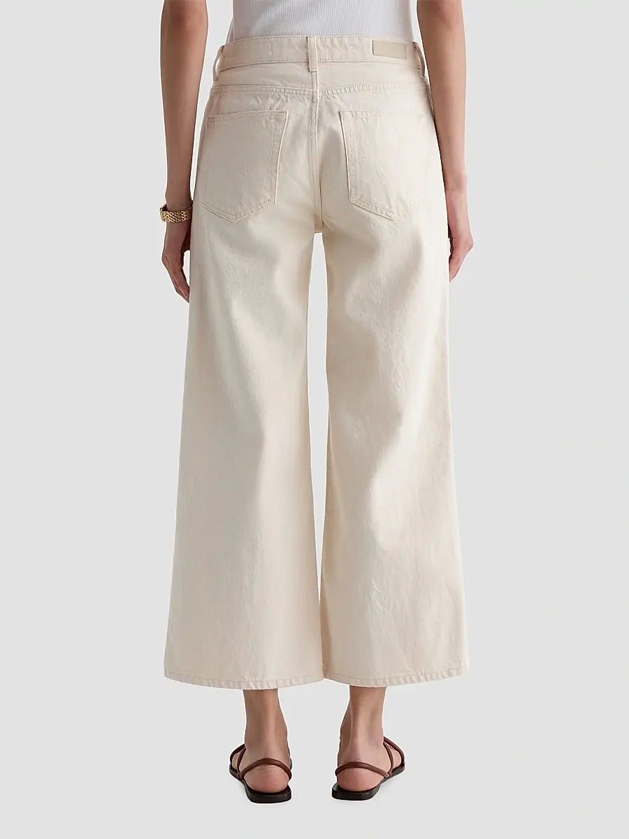 AG Jeans Women's Saige Ladder Lace-Trim Wide-Leg Crop Jeans | Thumbnail 3 AG Jeans Women's Saige Ladder Lace-Trim Wide-Leg Crop Jeans | Thumbnail 3