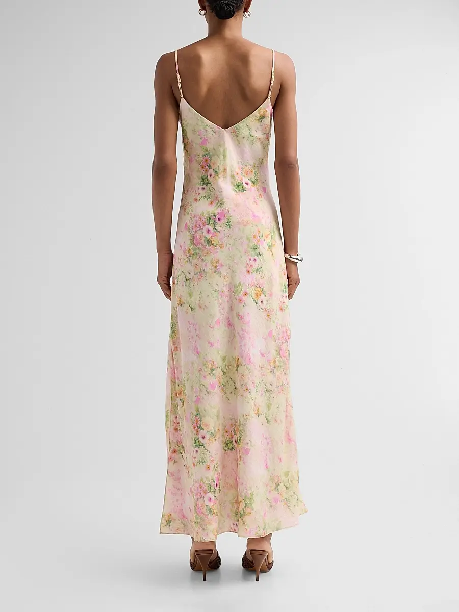 Generation Love Women's Marcella Floral Voile Maxi Dress | Thumbnail 3 Generation Love Women's Marcella Floral Voile Maxi Dress | Thumbnail 3