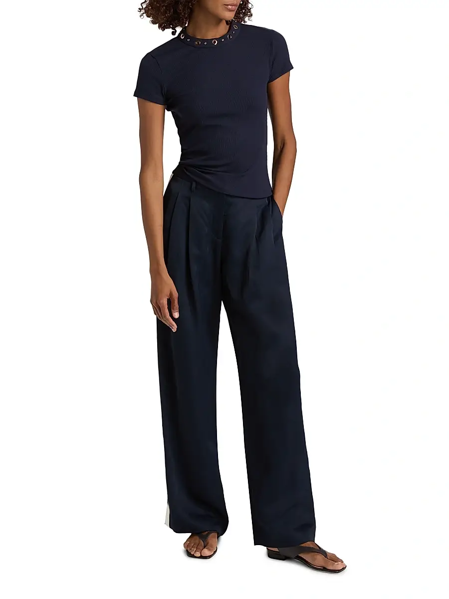 Generation Love Women's Tate Grommet Rib-Knit Top | Thumbnail 2 Generation Love Women's Tate Grommet Rib-Knit Top | Thumbnail 2
