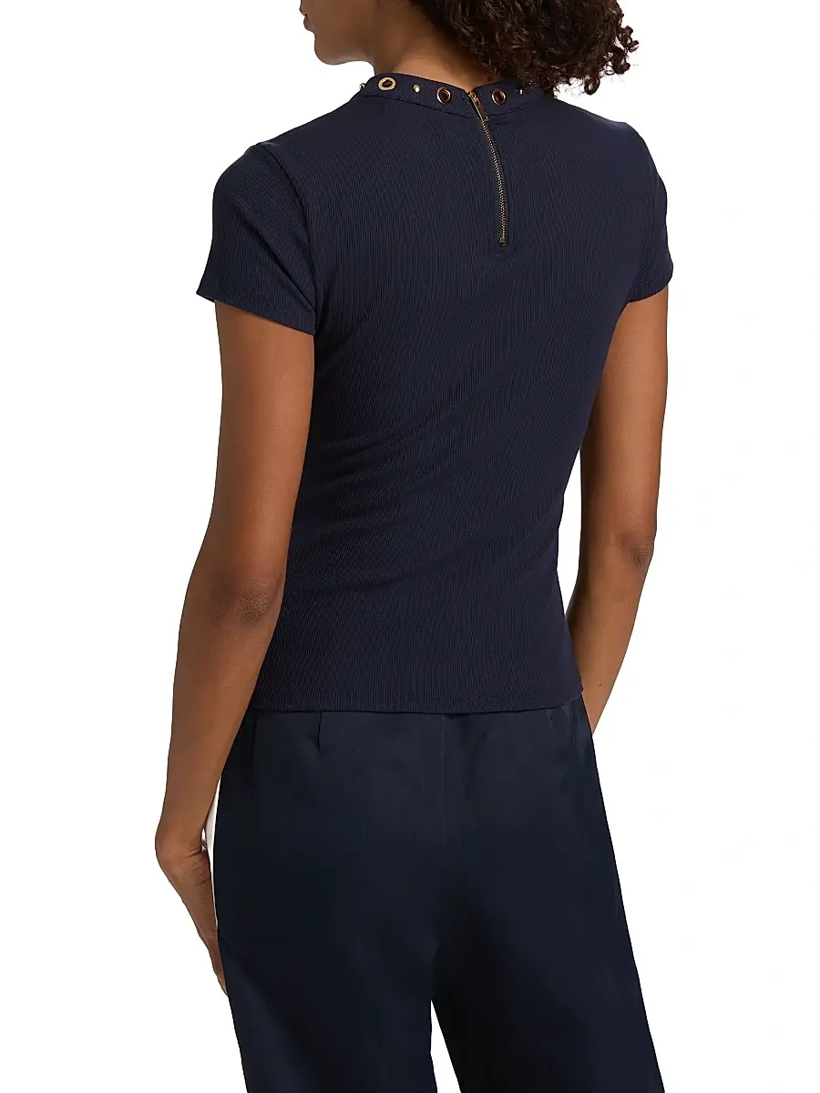 Generation Love Women's Tate Grommet Rib-Knit Top | Thumbnail 5 Generation Love Women's Tate Grommet Rib-Knit Top | Thumbnail 5