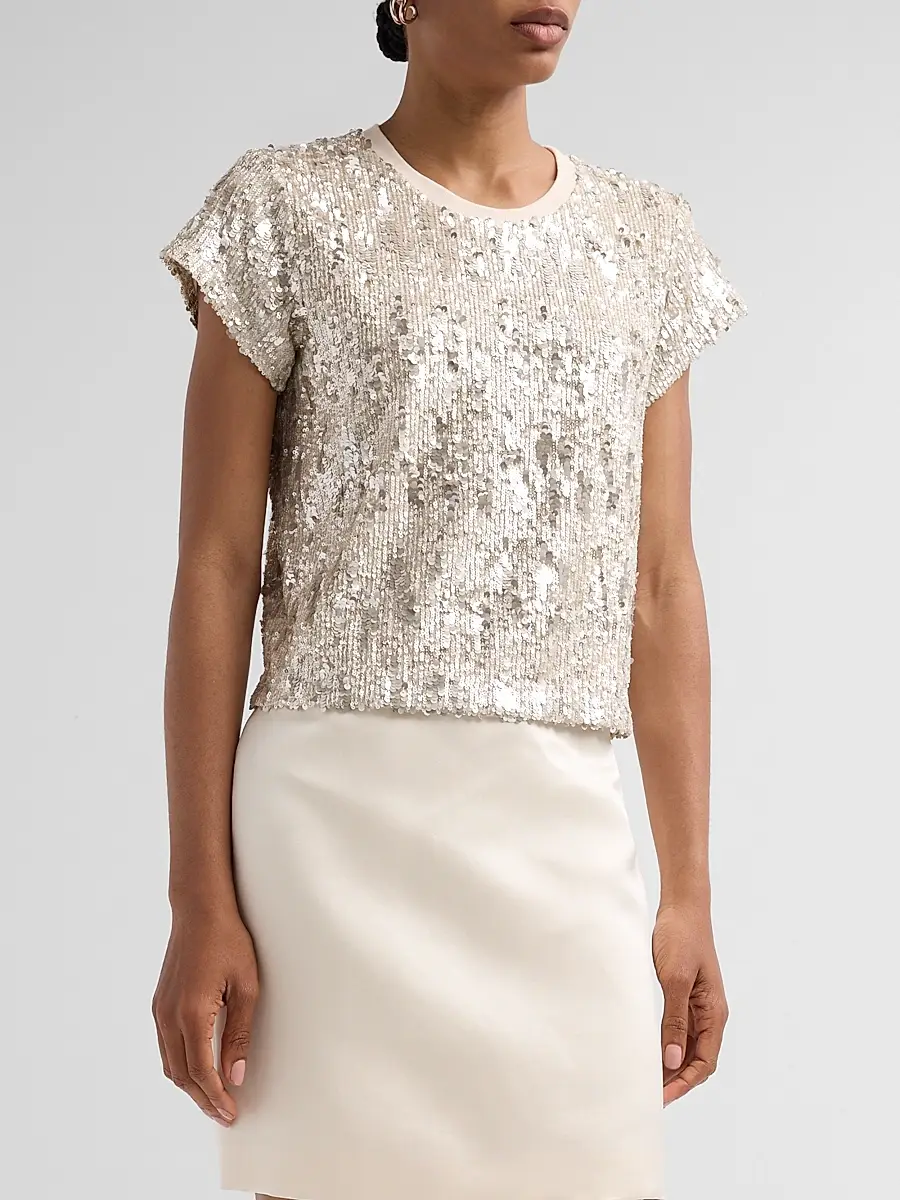 Generation Love Women's Kai Mixed Sequined Top | Thumbnail 4 Generation Love Women's Kai Mixed Sequined Top | Thumbnail 4