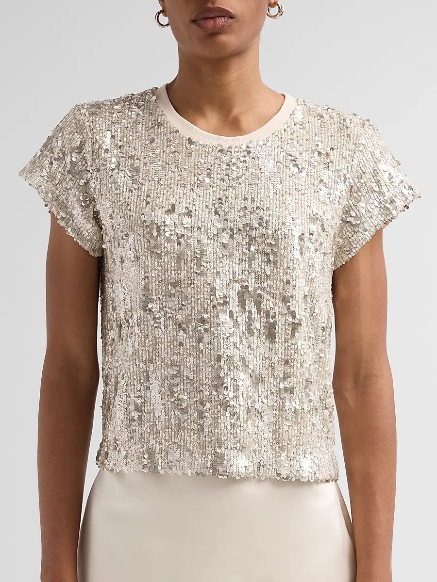 Generation Love Women's Kai Mixed Sequined Top | Thumbnail 5 Generation Love Women's Kai Mixed Sequined Top | Thumbnail 5