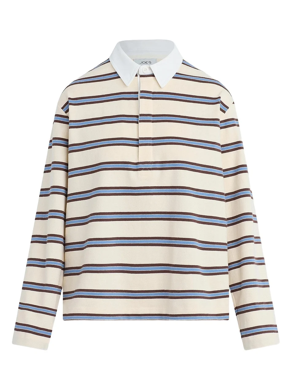 Women's Dylan Striped Cotton Oversized Rugby Shirt Women's Dylan Striped Cotton Oversized Rugby Shirt