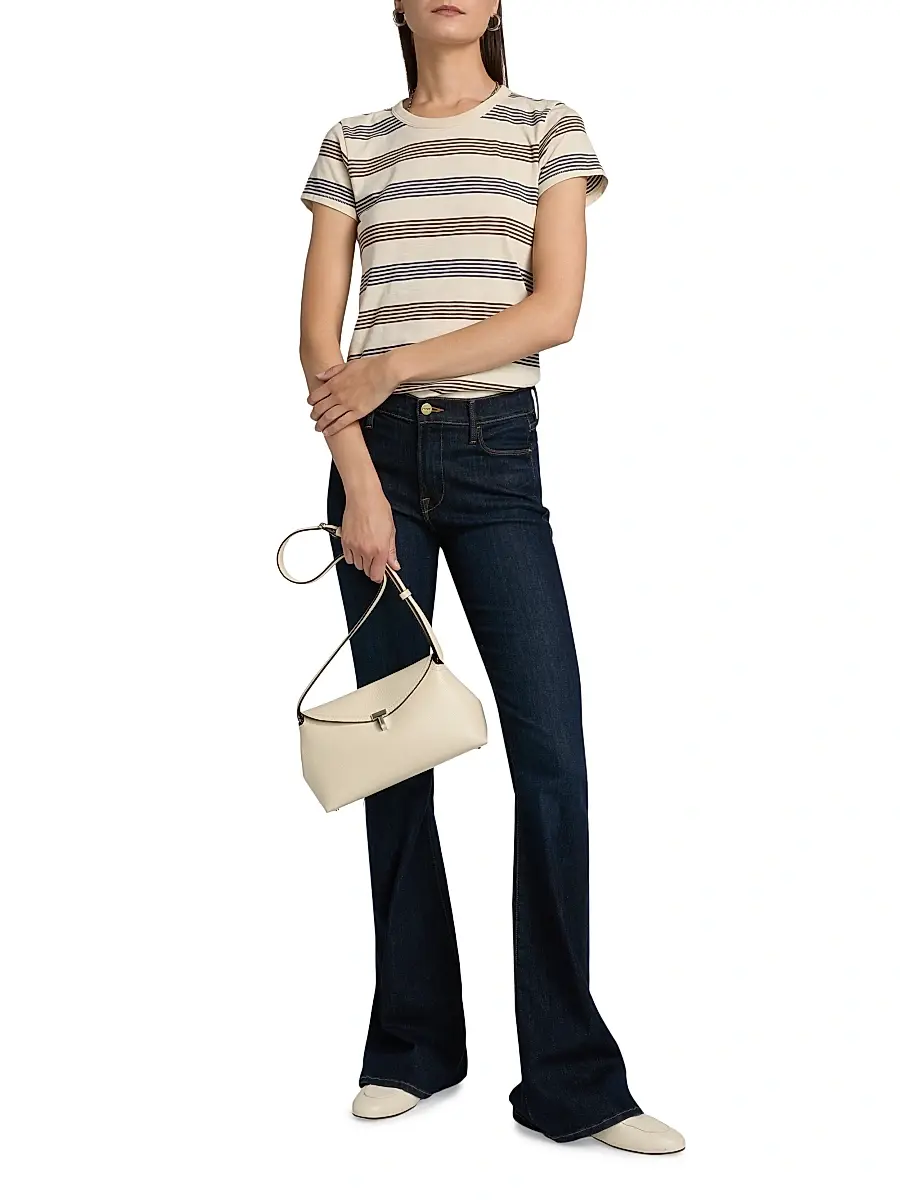 rag & bone Women's The Slub Striped Cotton T-Shirt | Thumbnail 2 rag & bone Women's The Slub Striped Cotton T-Shirt | Thumbnail 2