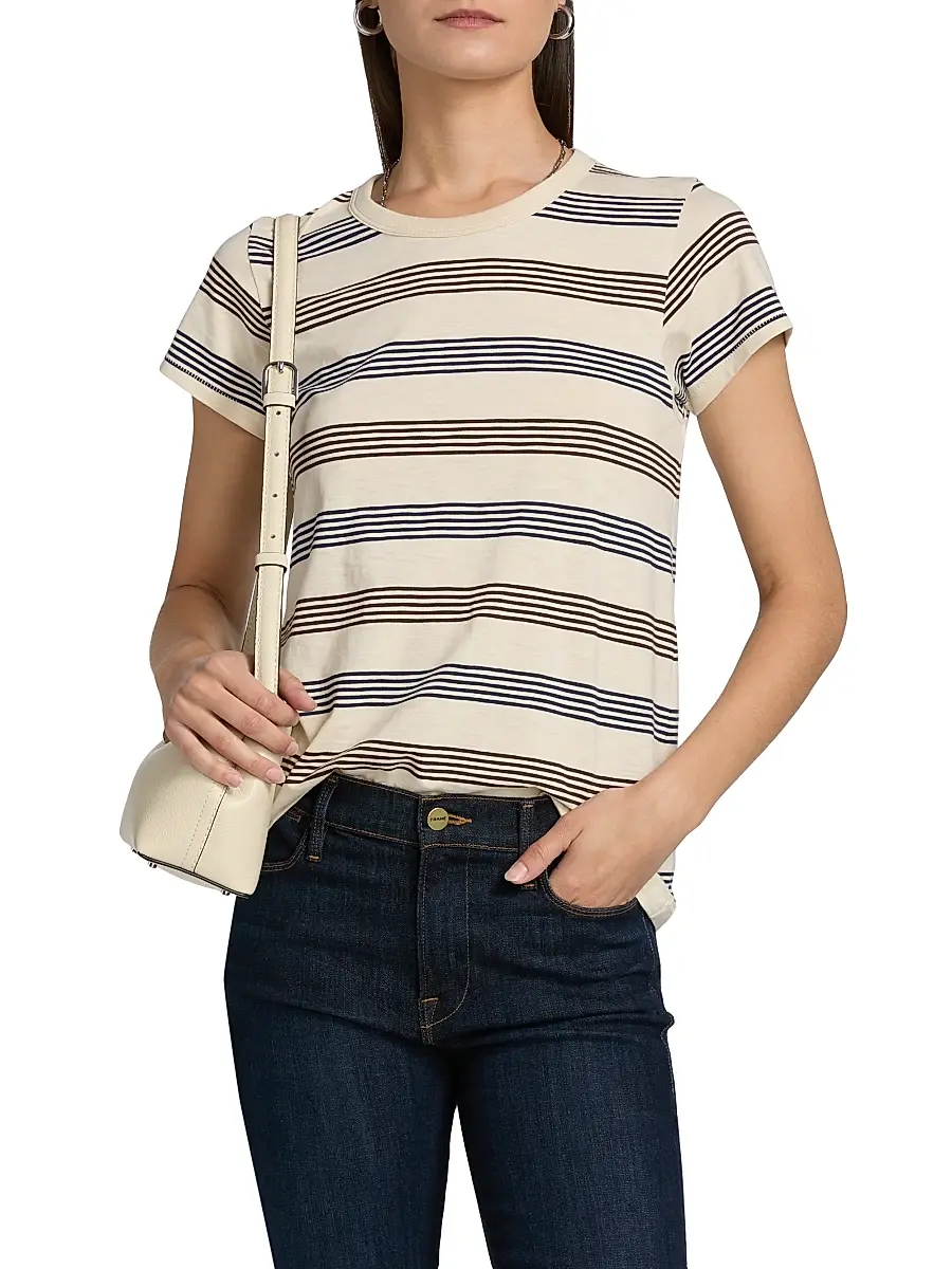 rag & bone Women's The Slub Striped Cotton T-Shirt | Thumbnail 3 rag & bone Women's The Slub Striped Cotton T-Shirt | Thumbnail 3