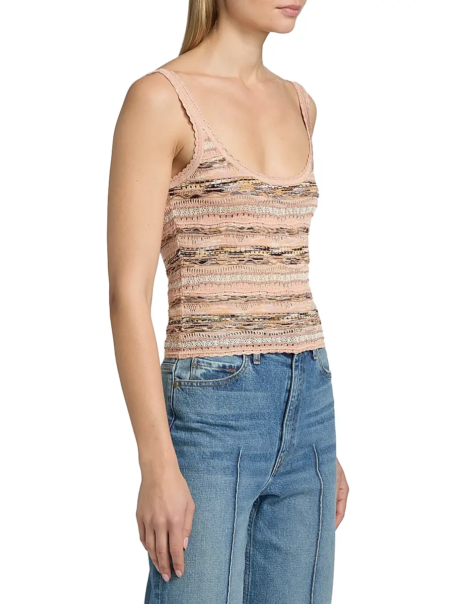 Ulla Johnson Women's Clotilde Space-Dyed Tank | Thumbnail 4 Ulla Johnson Women's Clotilde Space-Dyed Tank | Thumbnail 4