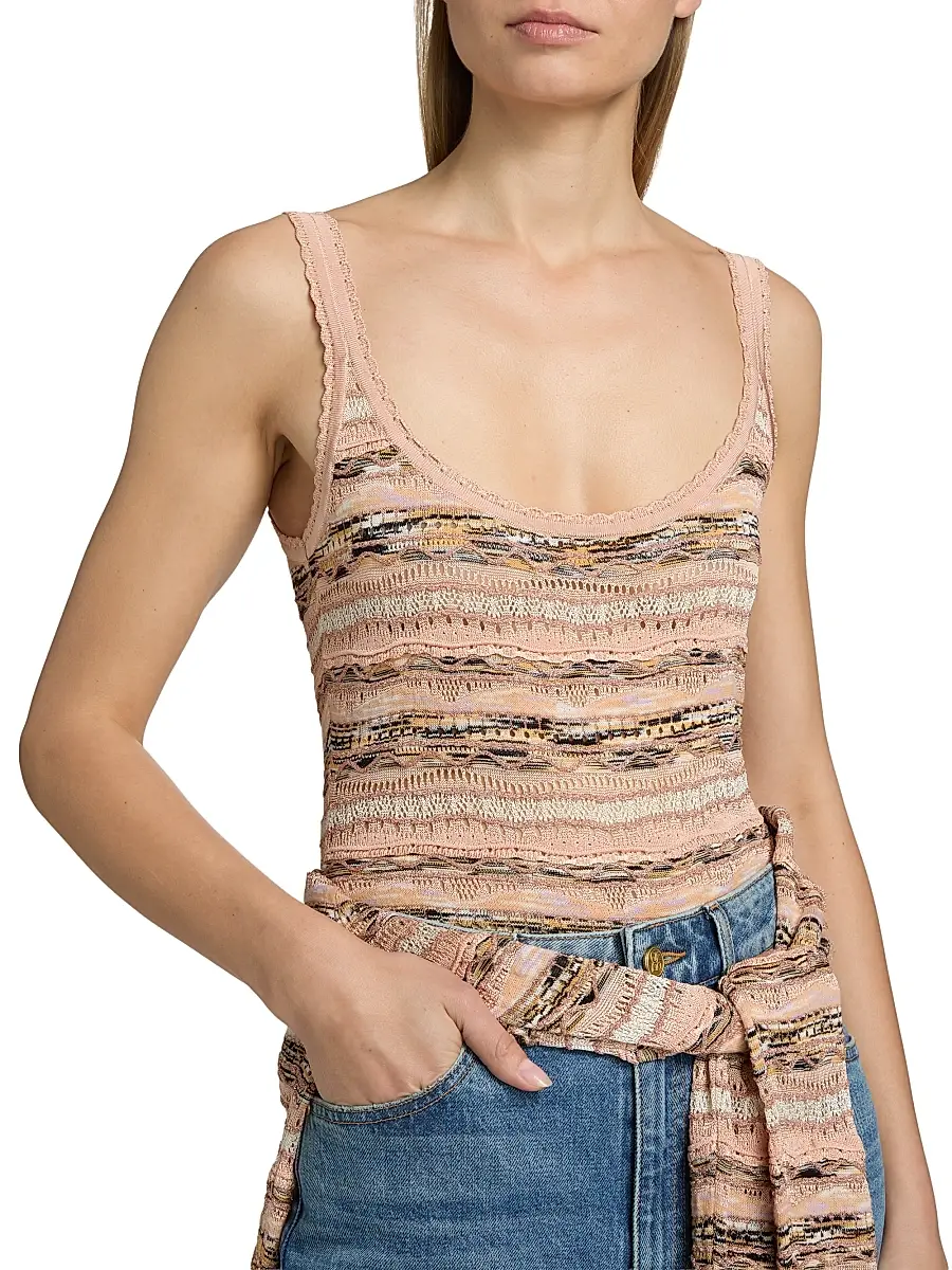 Ulla Johnson Women's Clotilde Space-Dyed Tank | Thumbnail 6 Ulla Johnson Women's Clotilde Space-Dyed Tank | Thumbnail 6