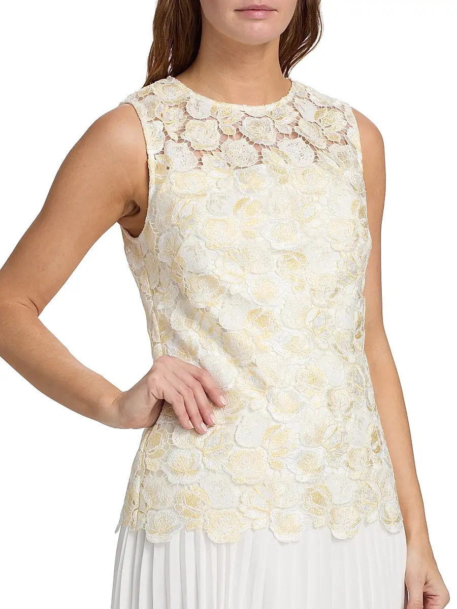 Milly Women's Maggie Embroidered Pleated Minidress | Thumbnail 6 Milly Women's Maggie Embroidered Pleated Minidress | Thumbnail 6