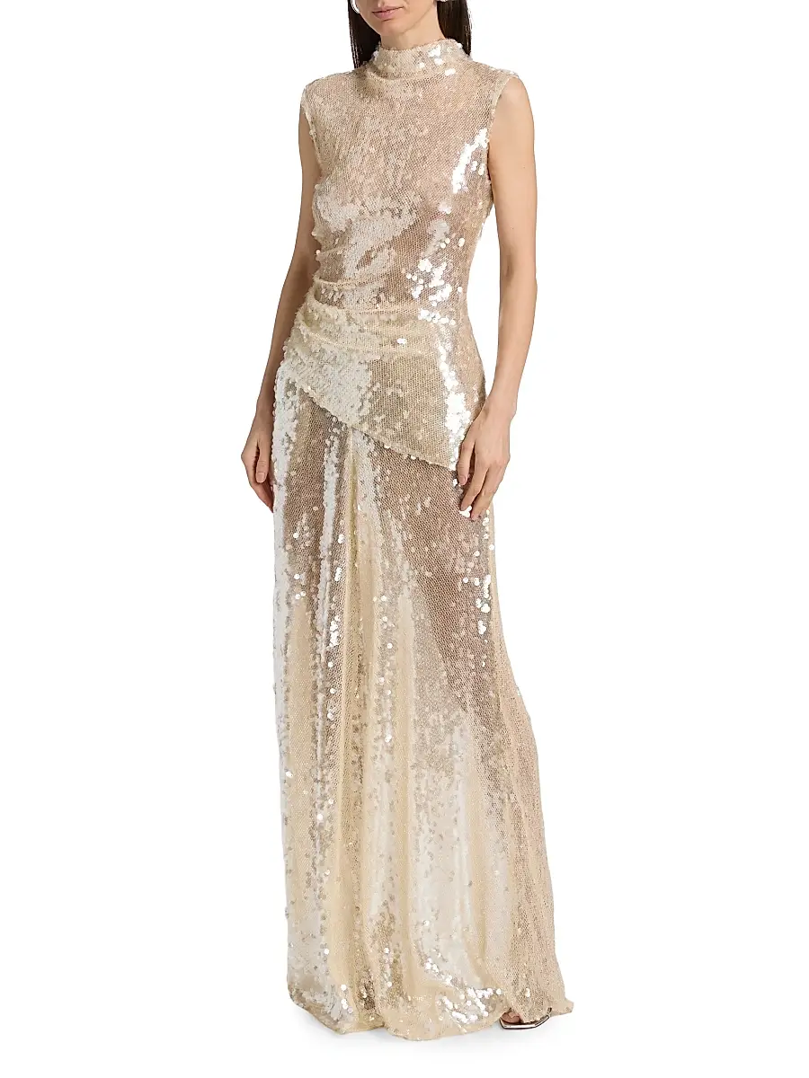 Lapointe Women's Sequined Wide-Leg Pants | Thumbnail 2 Lapointe Women's Sequined Wide-Leg Pants | Thumbnail 2