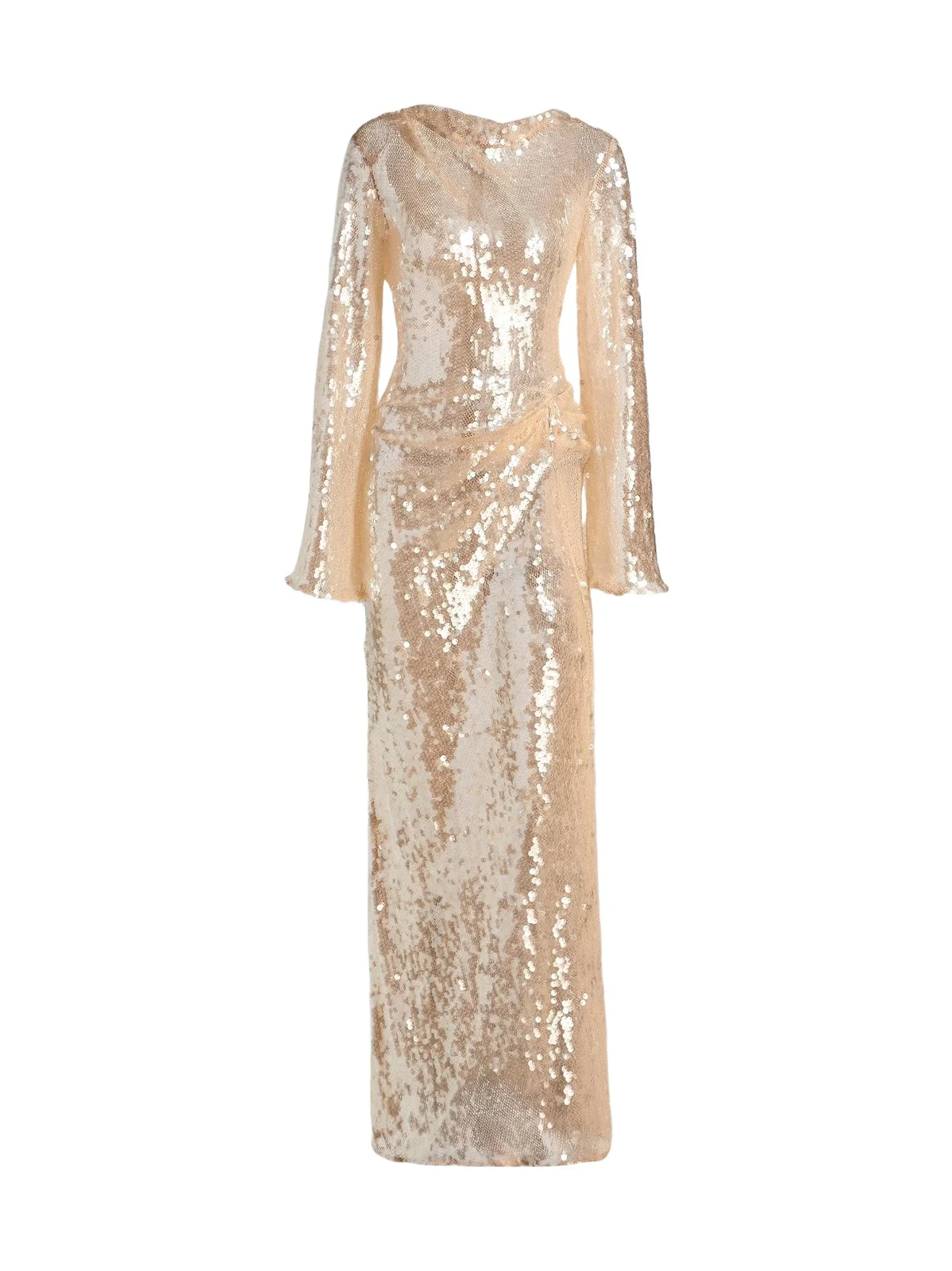 Women's Sequined Side Tuck Gown Women's Sequined Side Tuck Gown