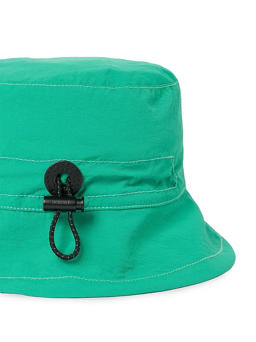 Jacquemus Men's Drawcord Nylon Bucket Hat | Thumbnail 2 Jacquemus Men's Drawcord Nylon Bucket Hat | Thumbnail 2