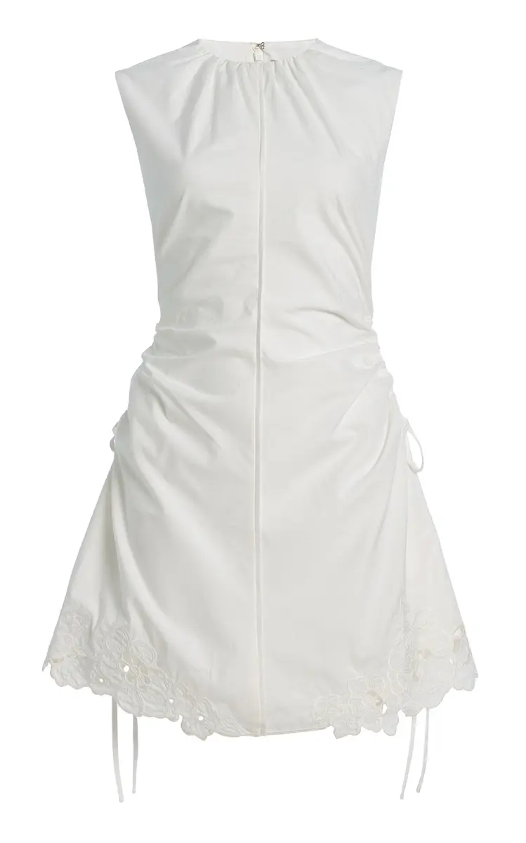SIR. Klara Ruched Cotton Mini Dress | Image 1 SIR. Klara Ruched Cotton Mini Dress | Image 1