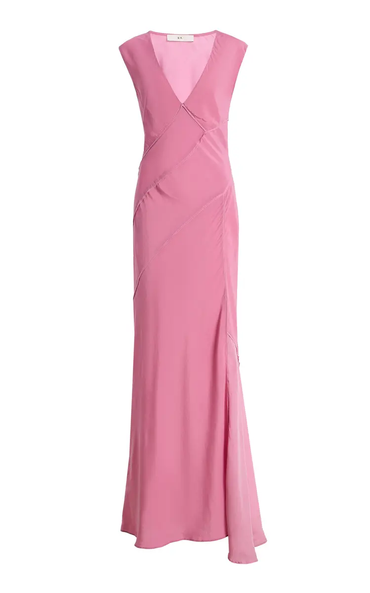 SIR. Elin Crepe de Chine Maxi Dress | Thumbnail 7 SIR. Elin Crepe de Chine Maxi Dress | Thumbnail 7