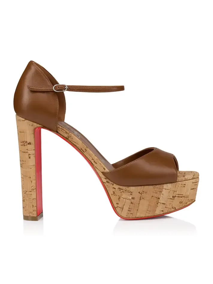 Sandaloo 130mm Leather Platform Sandals Sandaloo 130mm Leather Platform Sandals