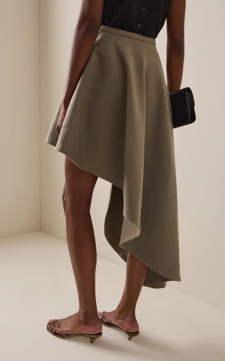 ARAKII Spiral Asymmetrical Poplin Midi Skirt | Thumbnail 4 ARAKII Spiral Asymmetrical Poplin Midi Skirt | Thumbnail 4