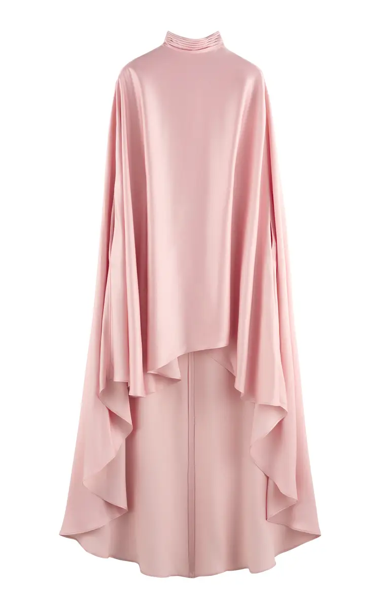 ARAKII Poncho Turtleneck Satin Maxi Dress | Thumbnail 5 ARAKII Poncho Turtleneck Satin Maxi Dress | Thumbnail 5
